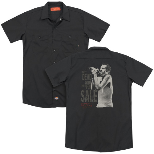 Scott Weiland Not Dead (Back Print) Adult Work Shirt Black