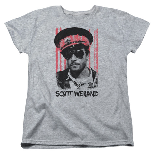 Scott Weiland Black Hat Women's T-Shirt Athletic Heather