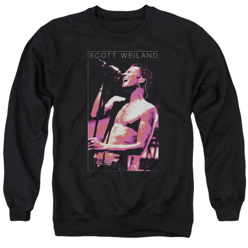 Scott Weiland Vocal Blast Adult Crewneck Sweatshirt Black