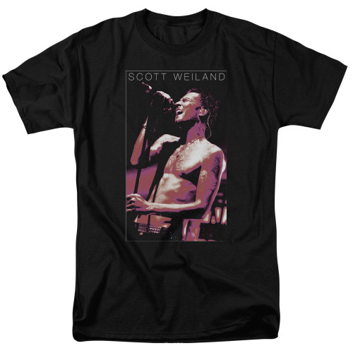 Scott Weiland Vocal Blast Adult 18/1 T-Shirt Black