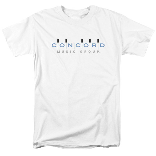 Concord Music Logo Adult 18/1 T-Shirt White