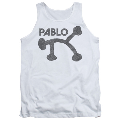 Pablo Retro Pablo Adult Tank Top T-Shirt White