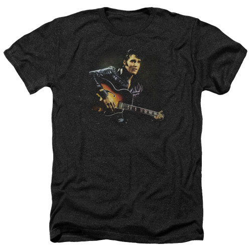 Elvis Presley 1968 Adult Heather T-Shirt Black