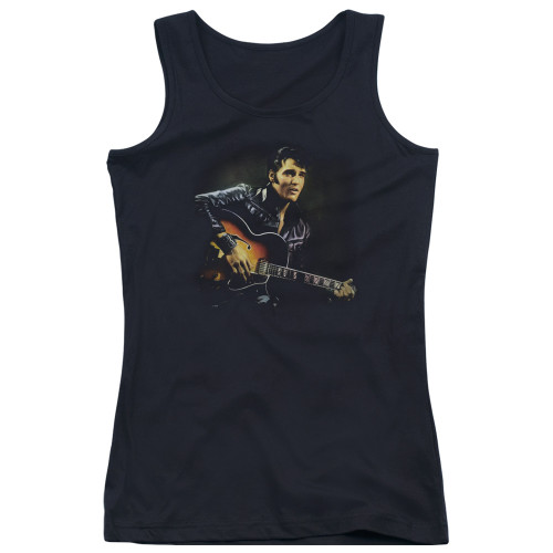 Elvis Presley 1968 Junior Women's Tank Top T-Shirt Black