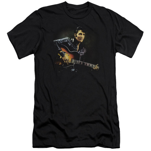 Elvis Presley 1968 Adult 30/1 T-Shirt Black