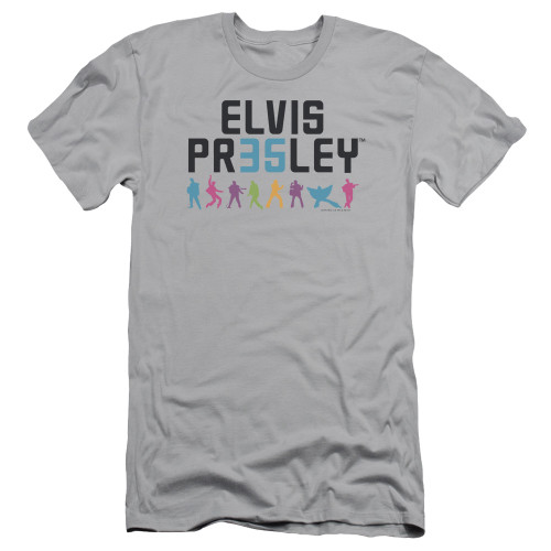 Elvis Presley 35 Adult 30/1 T-Shirt Silver