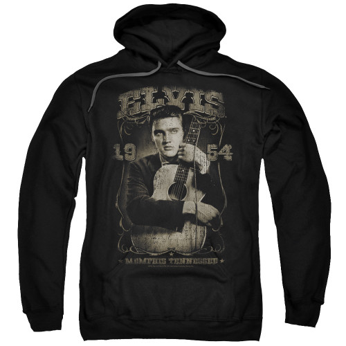 Elvis Presley 1954 Adult Pullover Hoodie Sweatshirt Black
