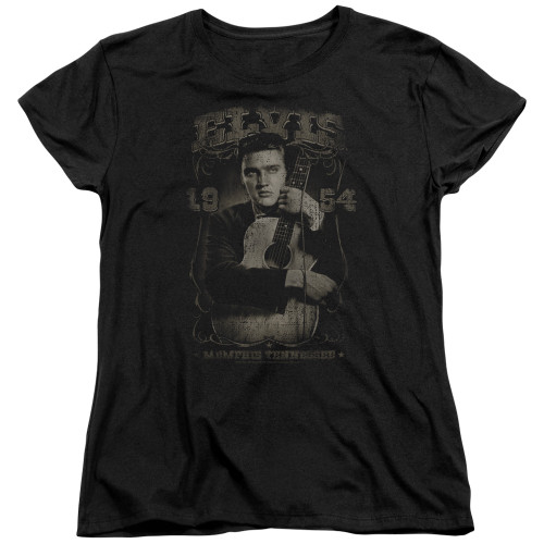 Elvis Presley 1954 Women's T-Shirt Black