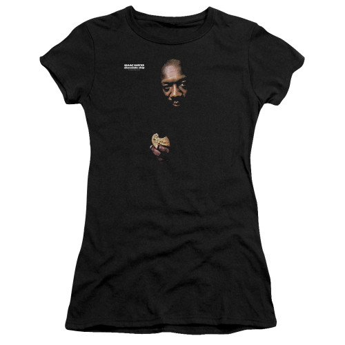 Isaac Hayes Chocolate Chip Junior Women's Sheer T-Shirt Black