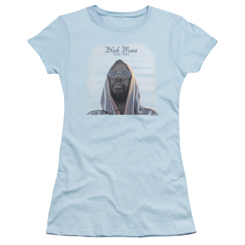 Isaac Hayes Black Moses Junior Women's Sheer T-Shirt Light Blue