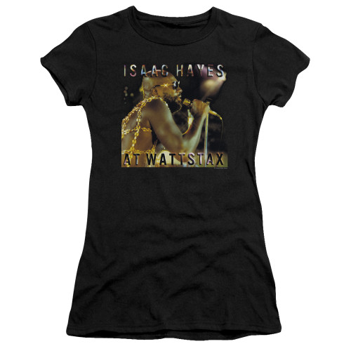 Isaac Hayes At Wattstax Junior Women's Sheer T-Shirt Black
