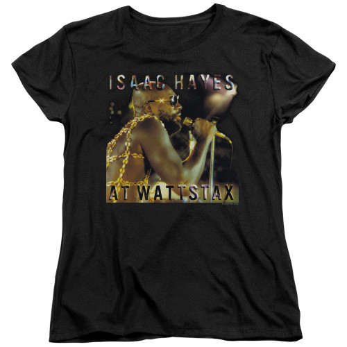 Isaac Hayes At Wattstax Women's T-Shirt Black