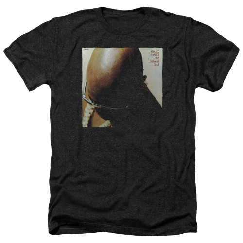 Isaac Hayes Hot Buttered Soul Adult Heather T-Shirt Black