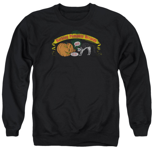 Frank Zappa Barking Pumpkin Adult Crewneck Sweatshirt Black