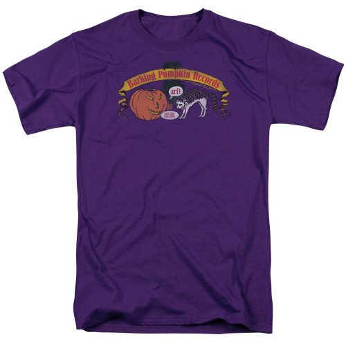 Frank Zappa Barking Pumpkin Adult 18/1 T-Shirt Purple