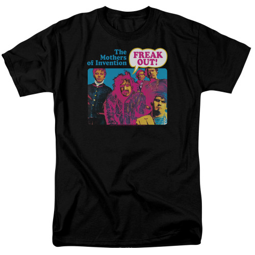 Frank Zappa Freak Out Adult 18/1 T-Shirt Black