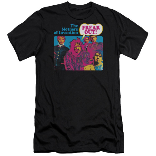Frank Zappa Freak Out Premium Adult 30/1 T-Shirt Black