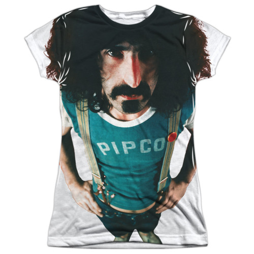 Frank Zappa Lumpy Gravy Junior Women's Sublimated Crew T-Shirt White