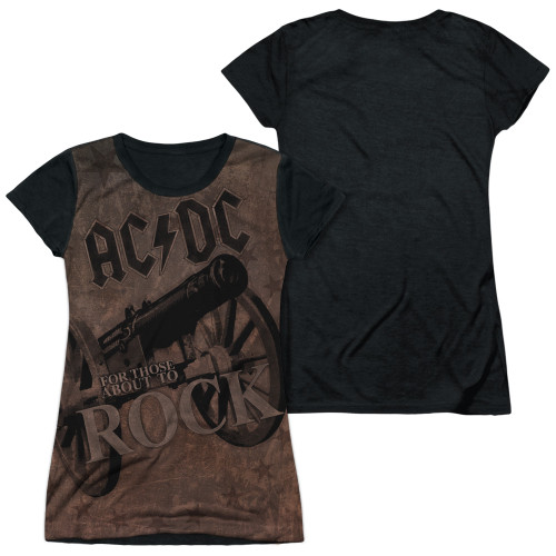 AC/DC We Salute You Junior Women's Sublimated T-Shirt White