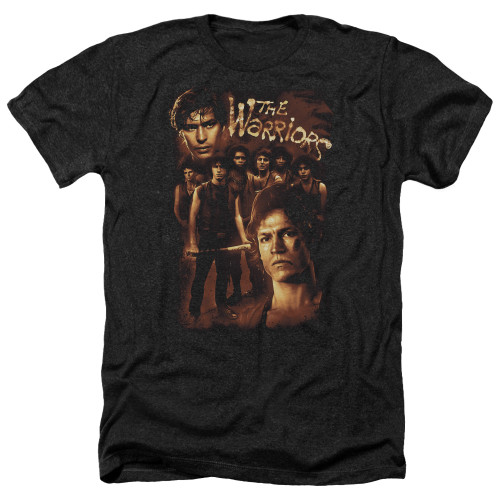 The Warriors 9 Warriors Adult T-Shirt Heather Black
