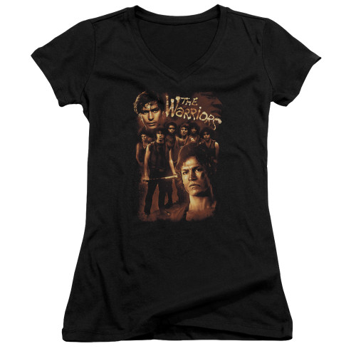 The Warriors 9 Warriors Junior Women's T-Shirt V Neck T-Shirt Black