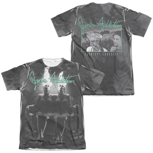 Jane's Addiction Nothing's Shocking (Front/Back Print) Adult Sublimated T-Shirt White