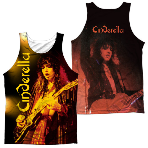 Cinderella Live Show (Front/Back Print) Adult Sublimated Tank Top T-Shirt White