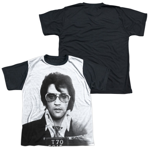 Elvis Presley Mugshot Youth Sublimated T-Shirt White