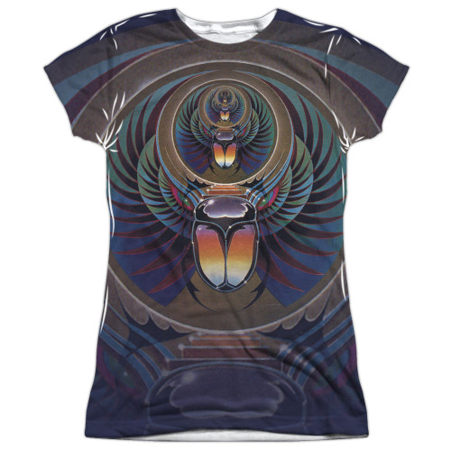 Journey Captured Sub Junior Women's Sublimated Crew T-Shirt White