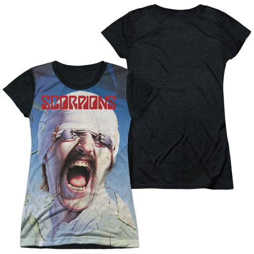 Scorpions Blackout Junior Women's Sublimated T-Shirt White