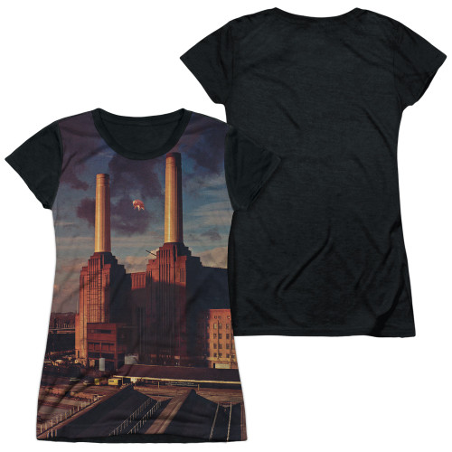 Pink Floyd Animals Junior Women's Sublimated T-Shirt White