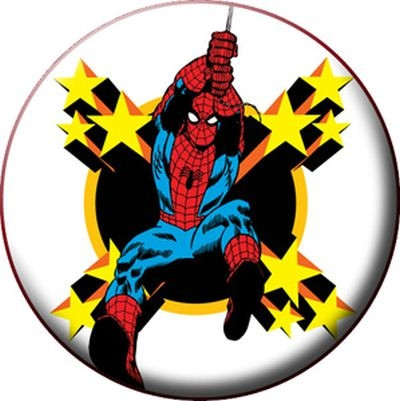 Spiderman Spidey Stars Button Pin