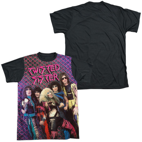 Twisted Sister Twisted 1984 Adult Sublimated T-Shirt White/Black
