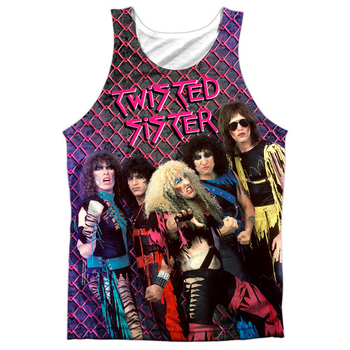 Twisted Sister Twisted 1984 Adult Sublimated Tank Top T-Shirt White