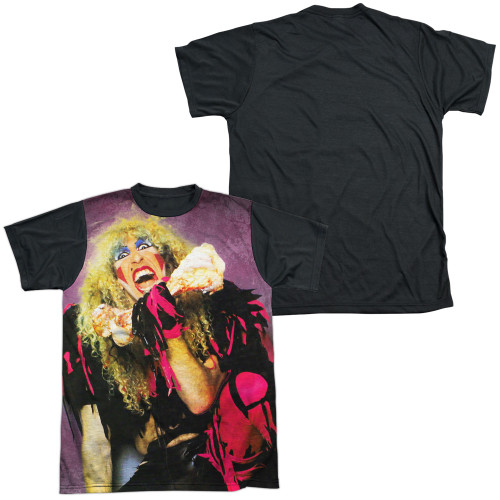 Twisted Sister Dee Adult Sublimated T-Shirt White/Black
