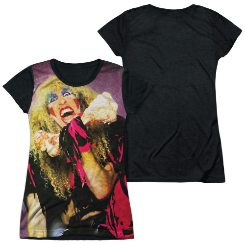 Twisted Sister Dee Junior Women's Sublimated T-Shirt White