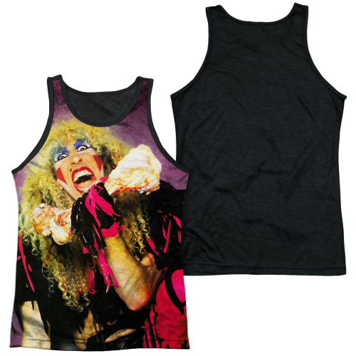 Twisted Sister Dee Adult Sublimated Tank Top T-Shirt White/Black