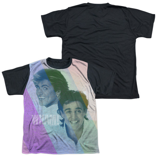 Wham Pastel Lines Youth Sublimated T-Shirt White