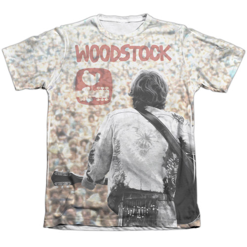 Woodstock Apart From The Crowd Adult Sublimated T-Shirt White