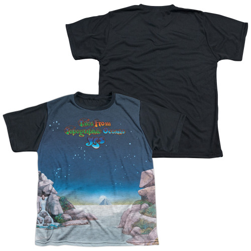 Yes Topographic Oceans Youth Sublimated T-Shirt White