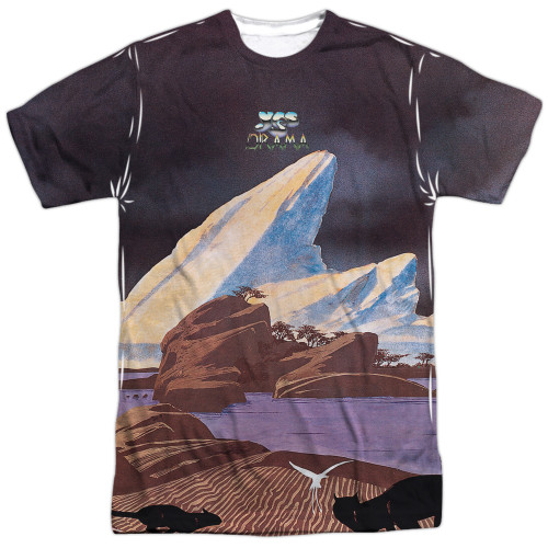 Yes Drama Adult Sublimated Crew T-Shirt White