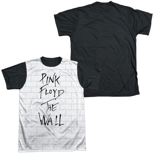 Roger Waters Pink Floyd The Wall Adult Sublimated T-Shirt White/Black