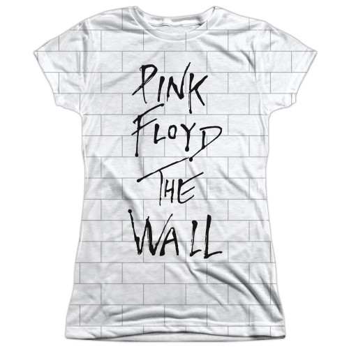 Roger Waters Pink Floyd The Wall Junior Women's Sublimated Crew T-Shirt White