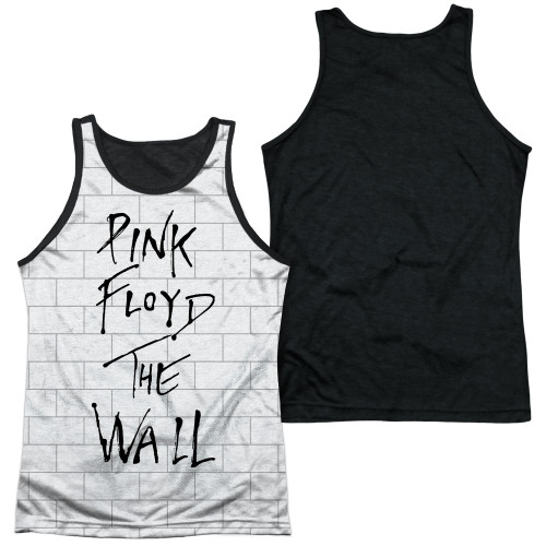 Roger Waters Pink Floyd The Wall Adult Sublimated Tank Top T-Shirt White/Black
