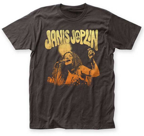Janis Joplin Live Fitted Jersey T-Shirt