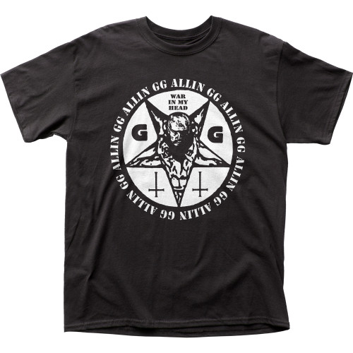 GG Allin War In My Head Adult T-Shirt