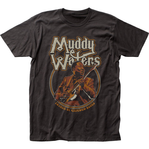 Muddy Waters Father of Chicago Blues Fitted Jersey T-Shirt