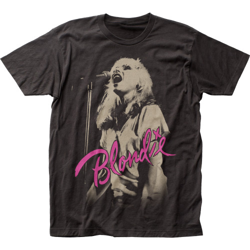 Blondie Mic Fitted Jersey Classic T-Shirt