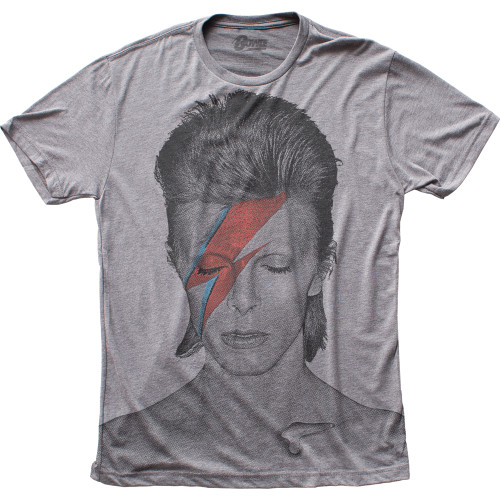 David Bowie Aladdin Sane Big Print Subway Adult Classic T-Shirt