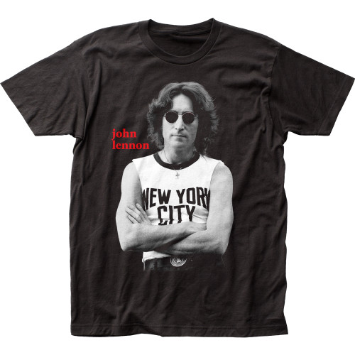 John Lennon NYC B&W Classic Fitted Jersey T-Shirt